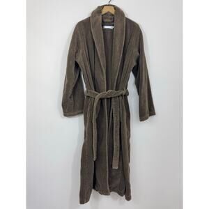 Restoration Hardware Graphite Brown Cotton Terry Robe XL Unisex